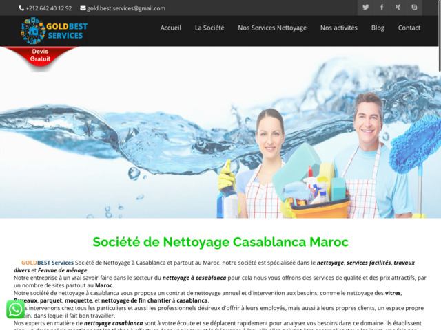 Société de nettoyage Casablanca Goldbest Services