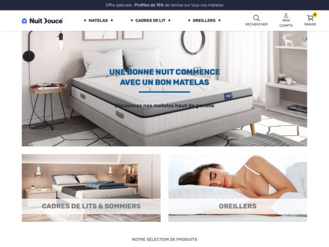 Nuit douce, pour une nuit de sommeil confortable