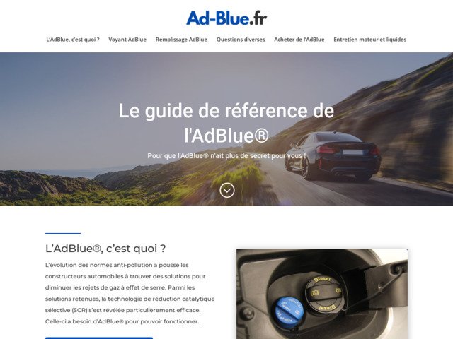 Ad-blue.fr : site de rfrence sur l'adblue et l'entretien auto