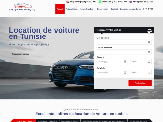 Agence de location de voiture à Tunis