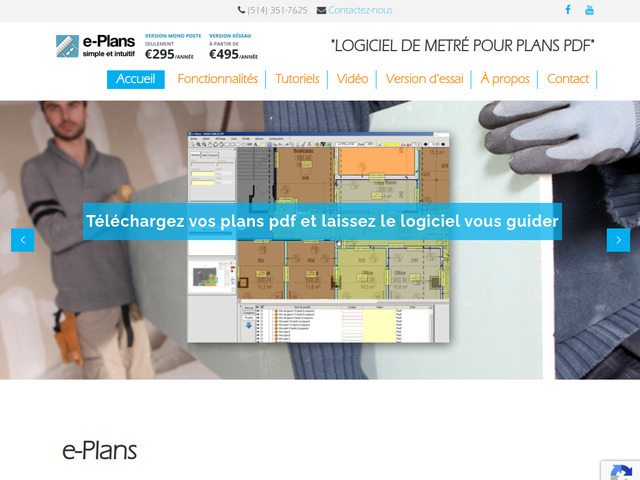 E-plans : logiciel de mtr sur plans images ou photos