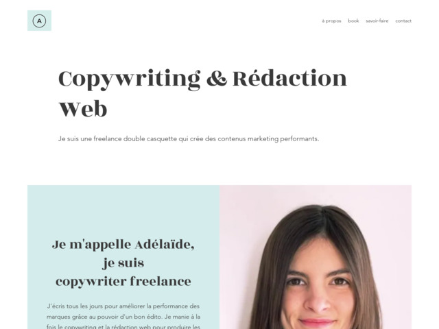 Adelaide de la Bourdonnaye copywriter freelance