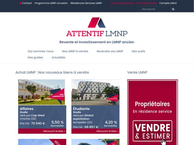 Attentifimmo - Revente LMNP & LMP