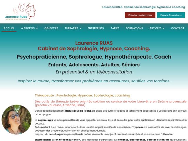 Laurence Ruas, hypnothrapeute, sophrologue et psychopraticienne