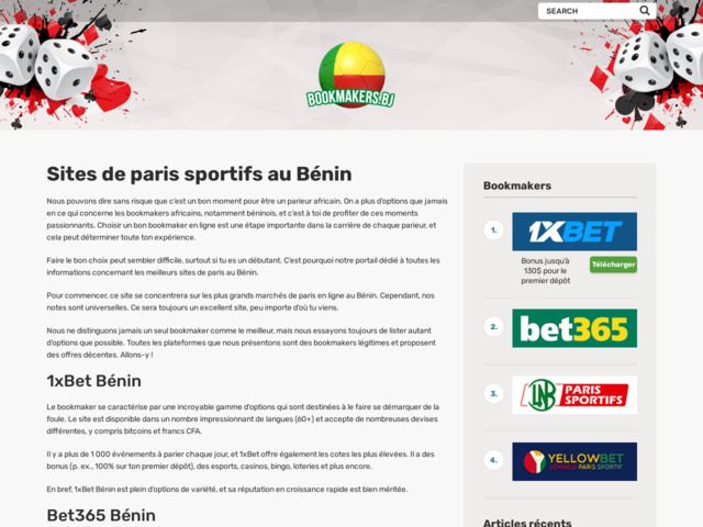 Bookmakers du Bénin