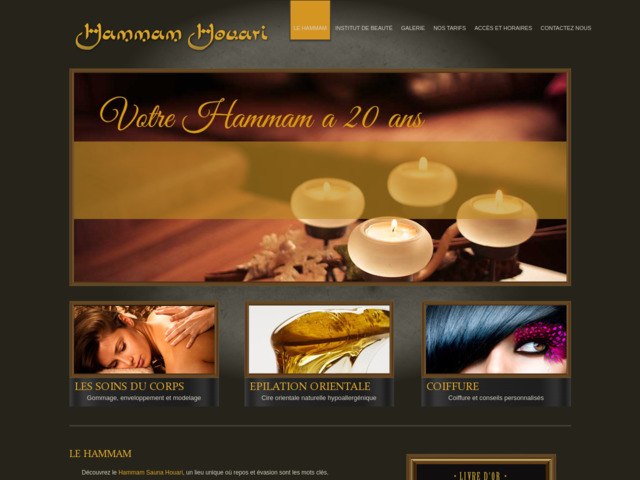 Centre d'esthétique oriental Hammam Houari Lyon 3ème