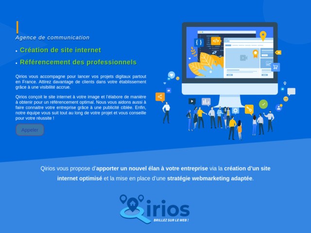 Qirios, création de sites internet et référencement