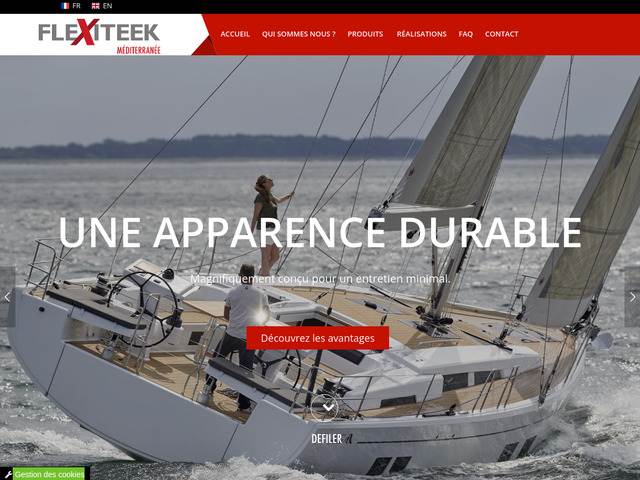 Revêtement de pont de bateau imitation teck - Flexiteek Méditerranée