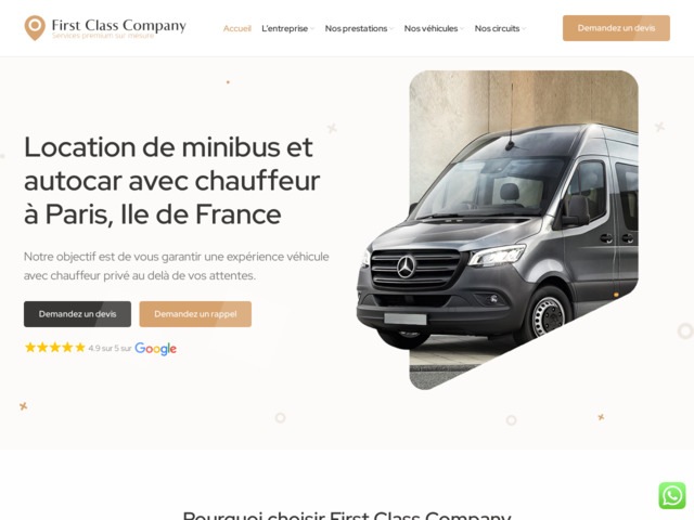 Location minibus avec chauffeur