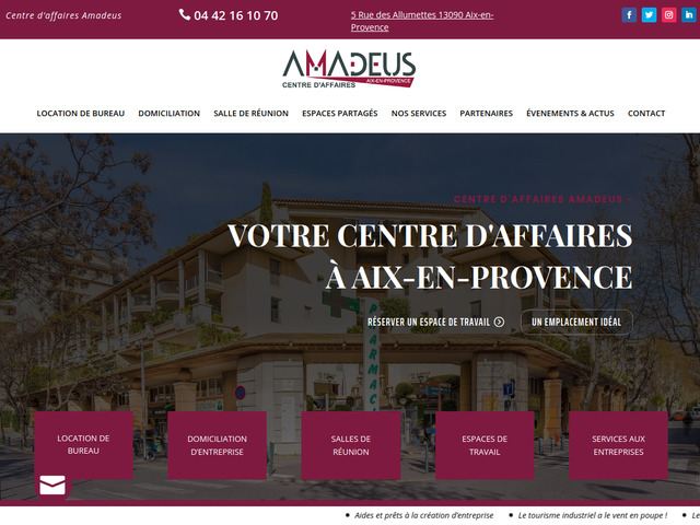 Le centre d'affaires amadeus d'aix-en-provence