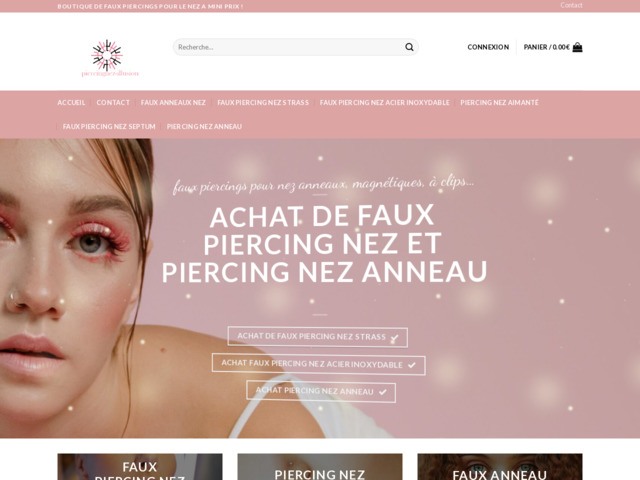 Boutique de faux piercings nez pas cher