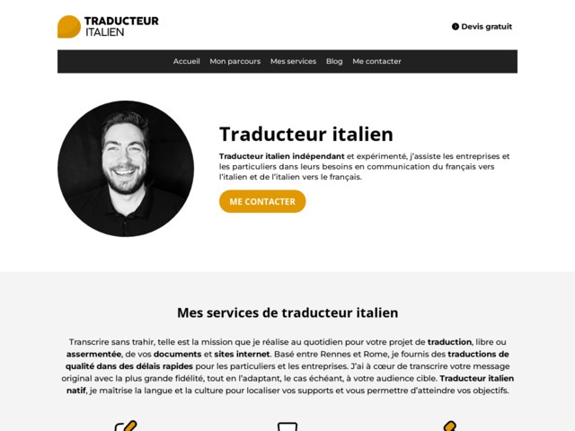 Traducteur français italien freelance