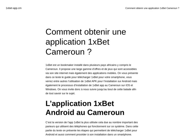 Maîtrisez l'art de parier en route sur vos équipes préférées au Cameroun