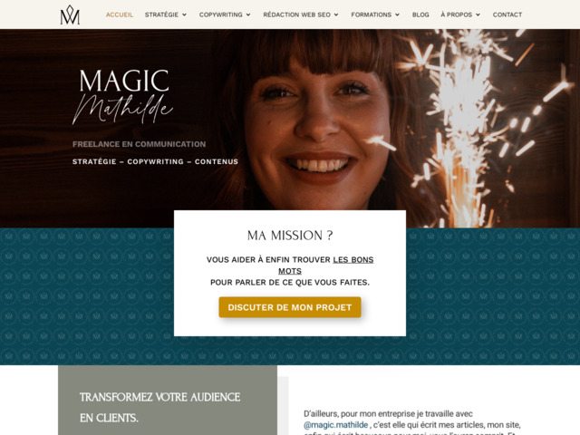 Magic mathilde copywriter freelance