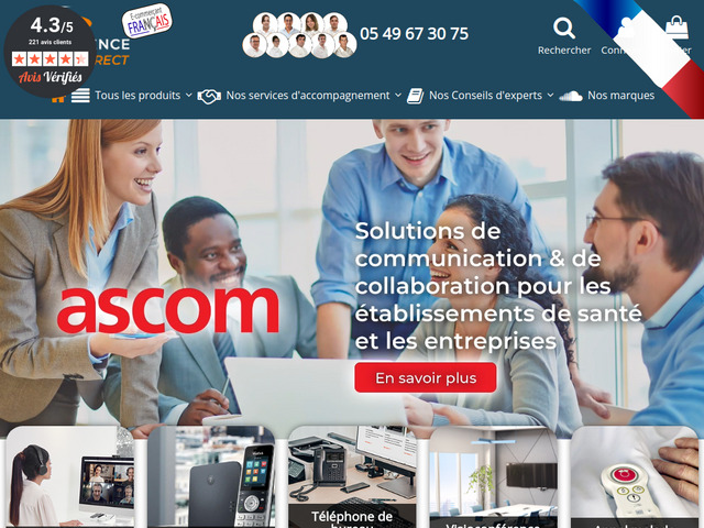 Vente en ligne appel malade téléphonie professionnelle