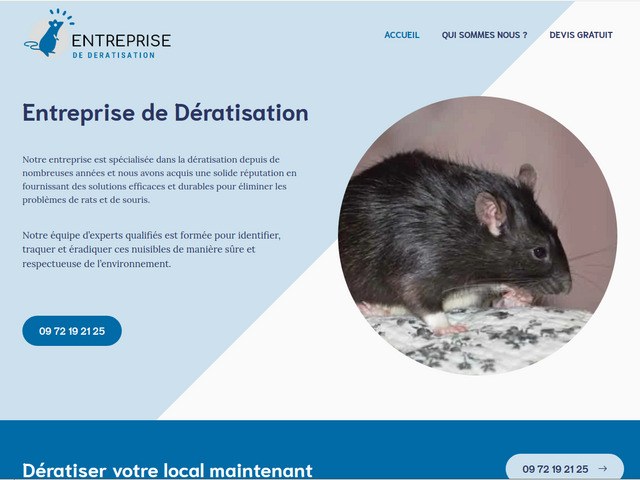 Entreprise de deratisation en idf | societé certifiée