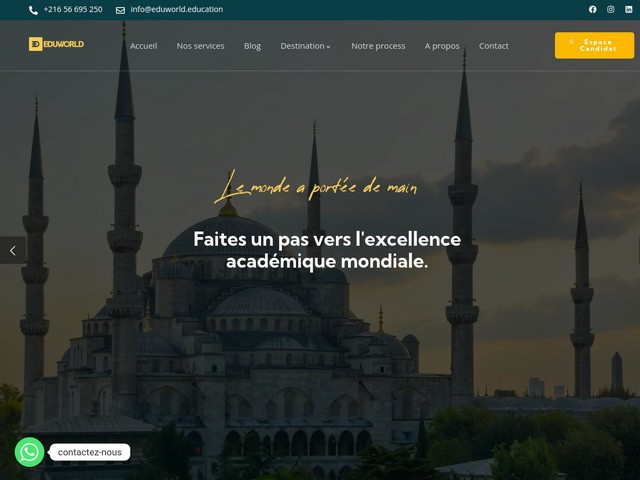 Etudier a l'etranger via l'agence eduworld