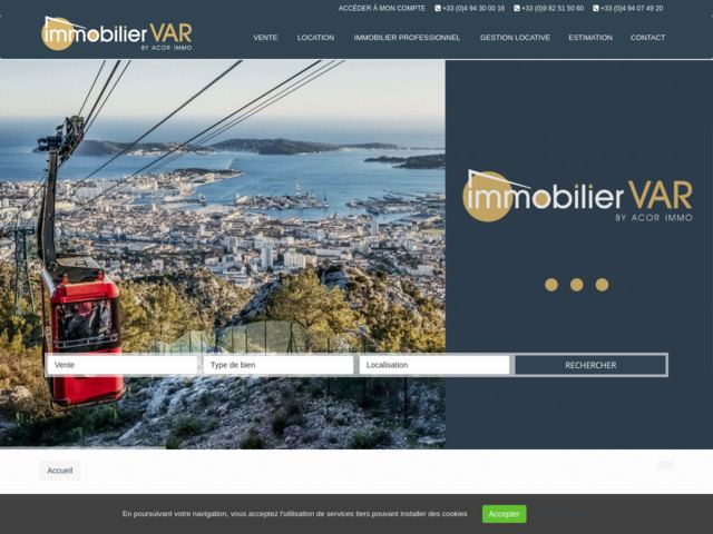 Vente immobilière var - acor'immo