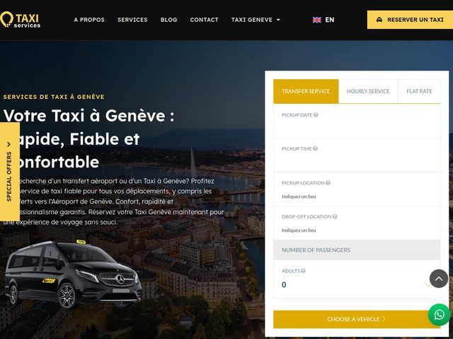 Taxi services genève - aéroport de genève - réservation de taxi en ligne