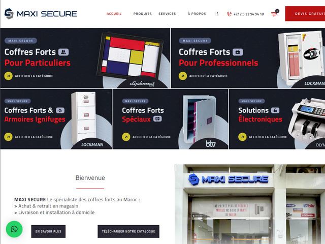 Maxi Secure, le spécialiste des coffres-forts au Maroc