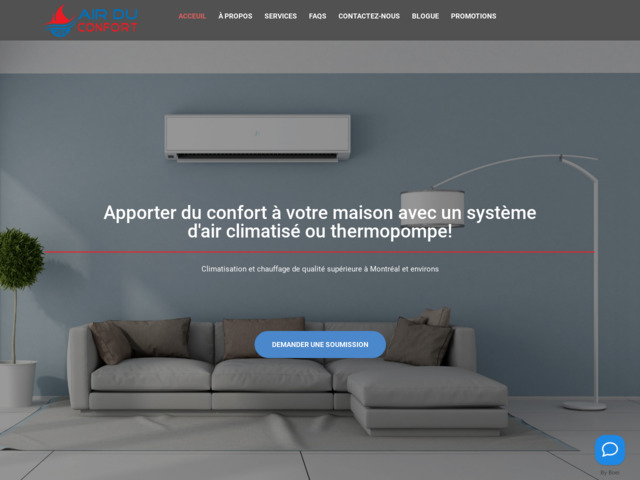 Chauffage et climatisation, thermopompe murale et centrale