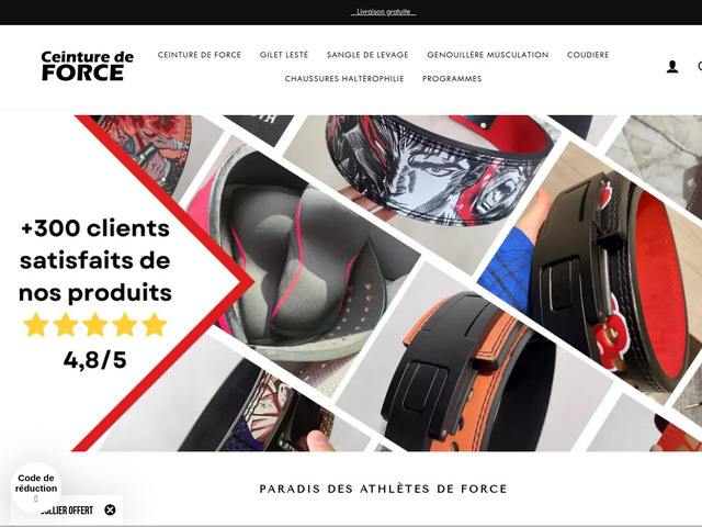 Ceinture de force | l'expert des accessoires de musculation