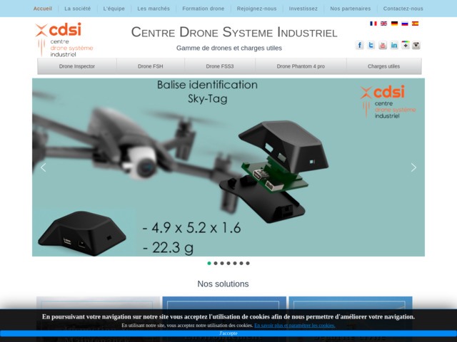 Centre drone système industriel