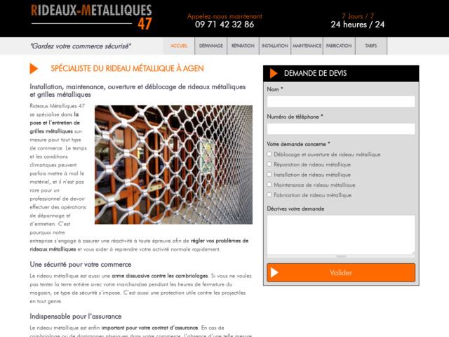 Rideaux mtalliques 47