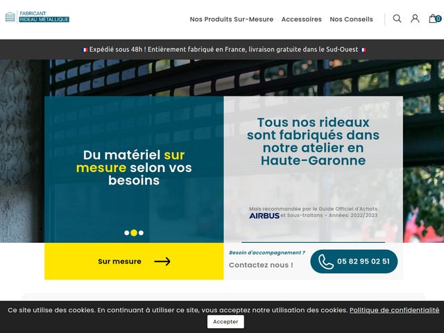 Fabricant rideau mtallique