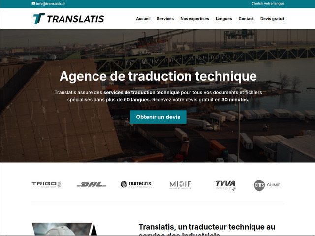 Translatis : traduction technique spécialisée par industrie
