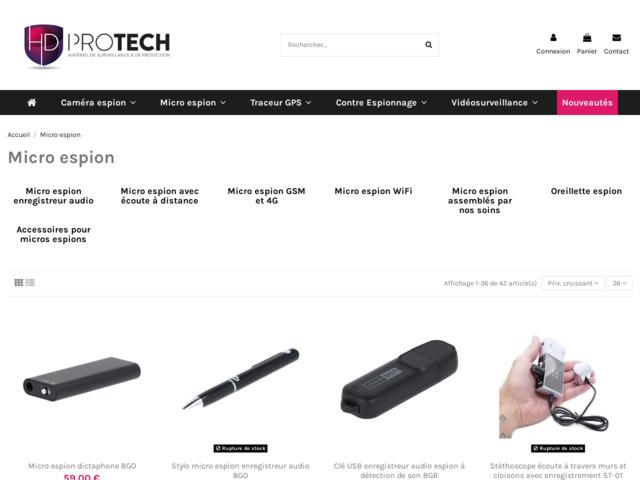 HD-protech : experts en micro espion professionnel