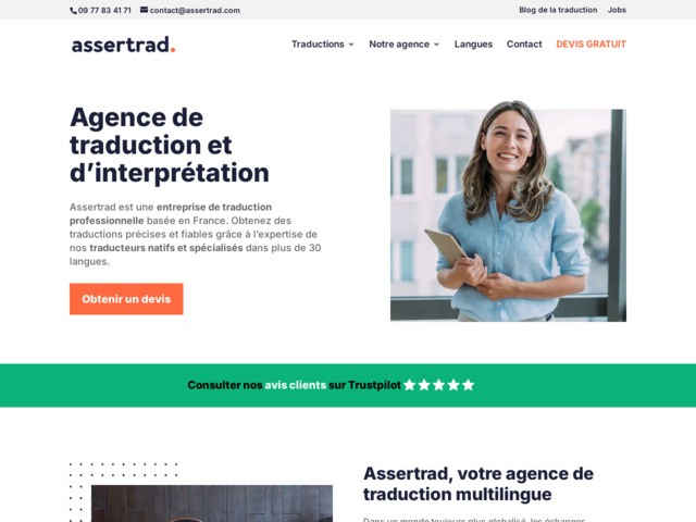 Assertrad - services linguistiques à paris