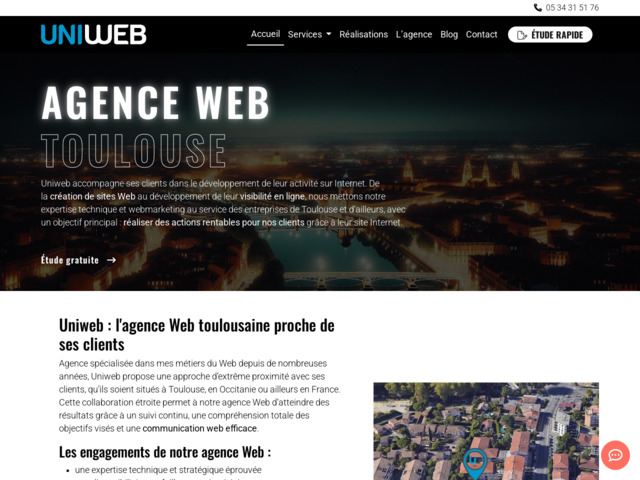 Uniweb agence web  toulouse