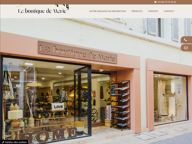 Mobilier design La Ciotat - La Boutique de Marie