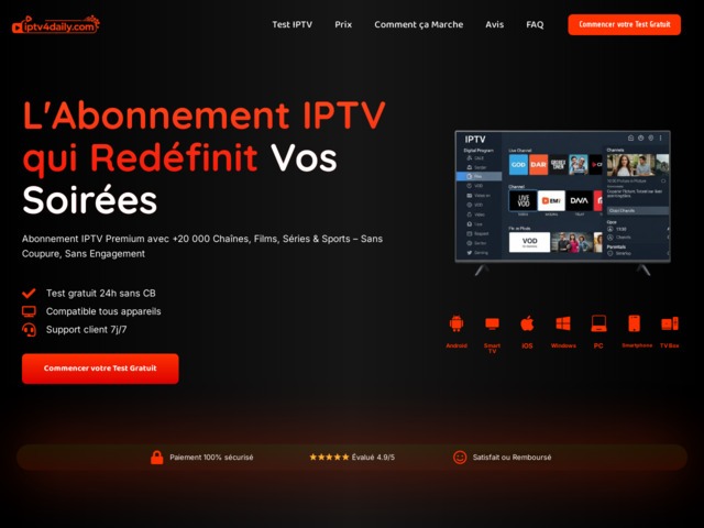 L'abonnement iptv qui redfinit vos soires