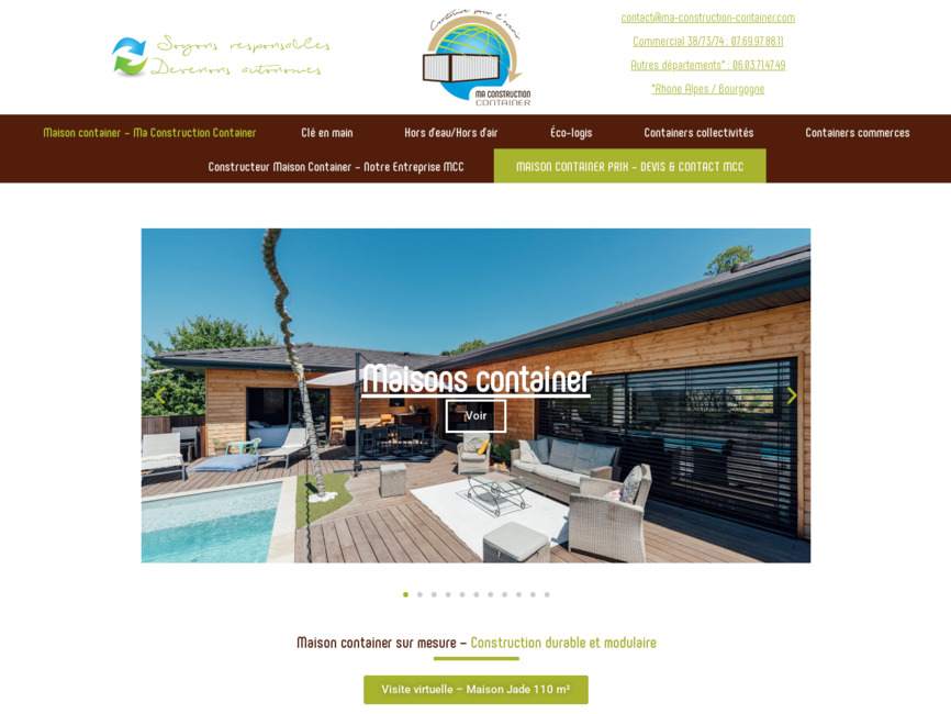 Construction de b�timents en containers recycl�s et modulaires