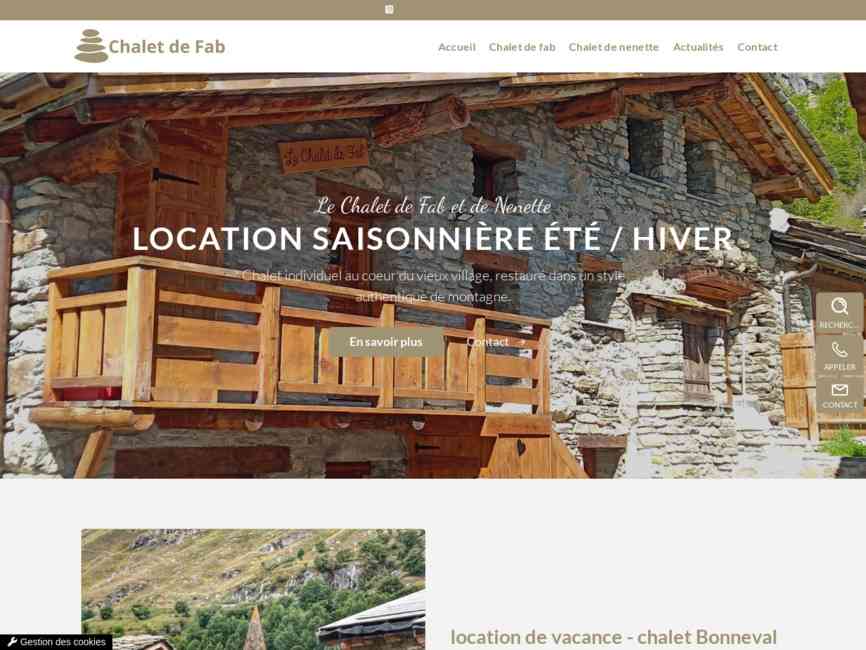 Chalet bonneval sur arc - chalet de fab