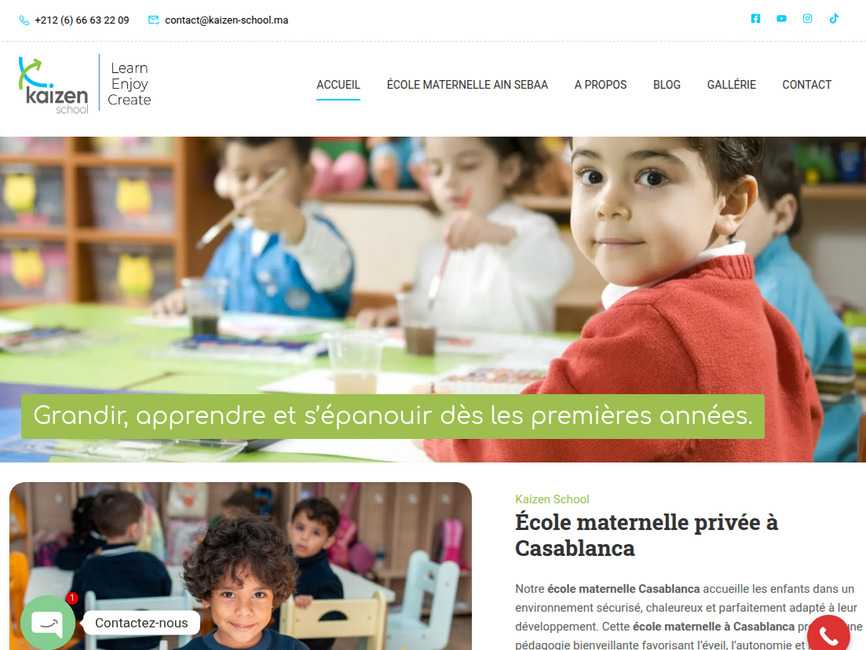 école maternelle privée à casablanca : apprendre en grandissant