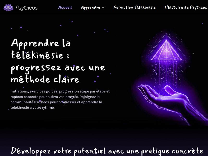 Psytheos - t�l�kin�sie : guides, exercices et contr�les
