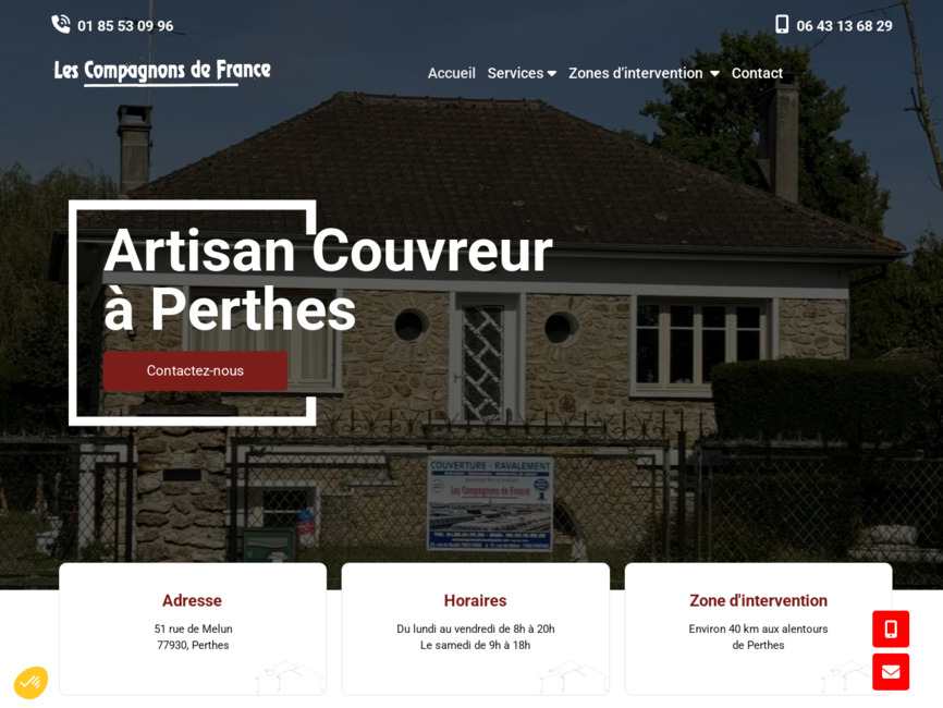 Couvreur à perthes | les compagnons de france
