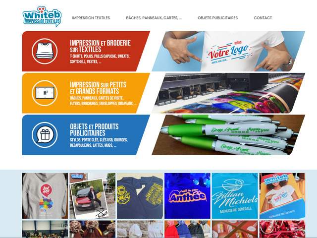 Whiteb.be impression t-shirts, graphisme ..