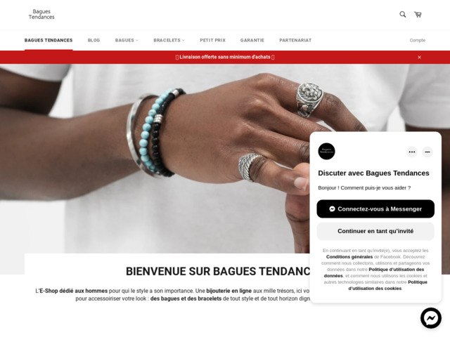 Bagues tendances pour hommes