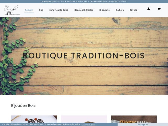 Accessoires de mode en bois et bijoux en bois