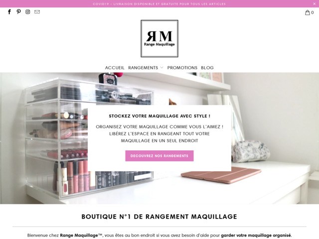 Rangement et organisateur de maquillage cosmetique