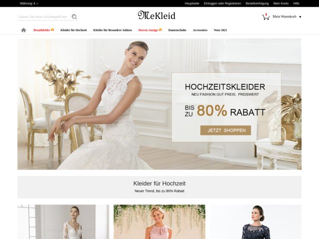 Knielanges brautkleid