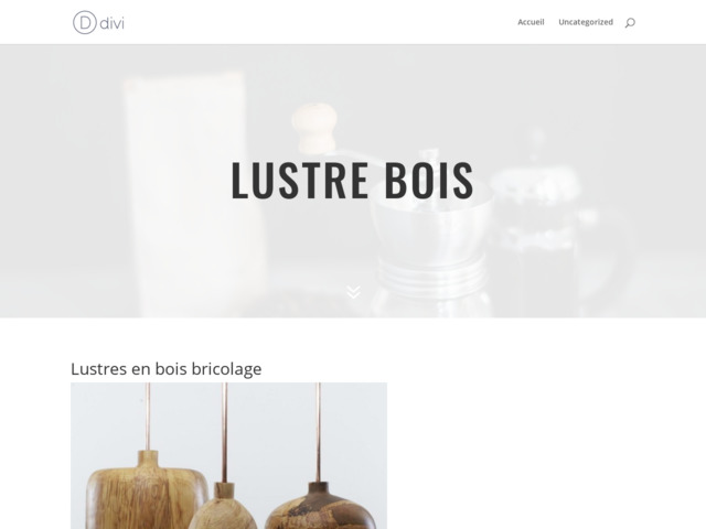 Lustre en bois