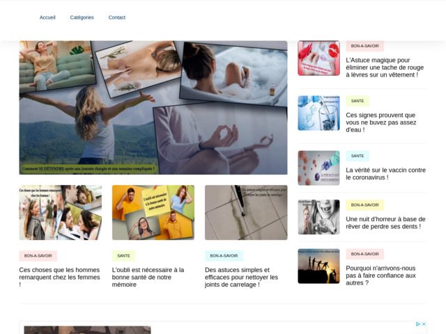 Un site pour le partage des articles sur différentes thématiques!