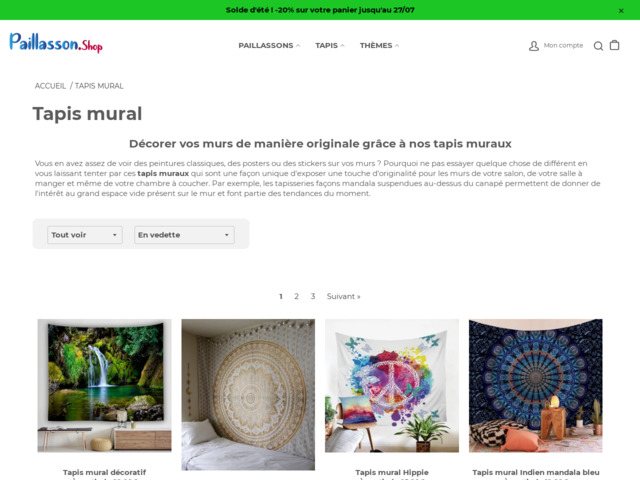 Le tapis mural pour dcorer son mur de manire original