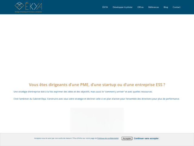 Ekya est un cabinet de conseil en stratégie, performance marketing et vente