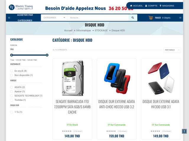 Disque dur interne avec des prix imbattables pas chers chez electro tounes